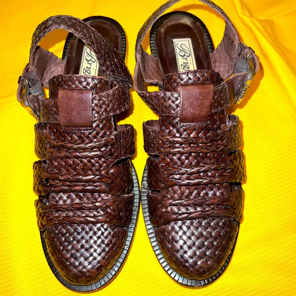 Brighton brown leather sandals size 6.5